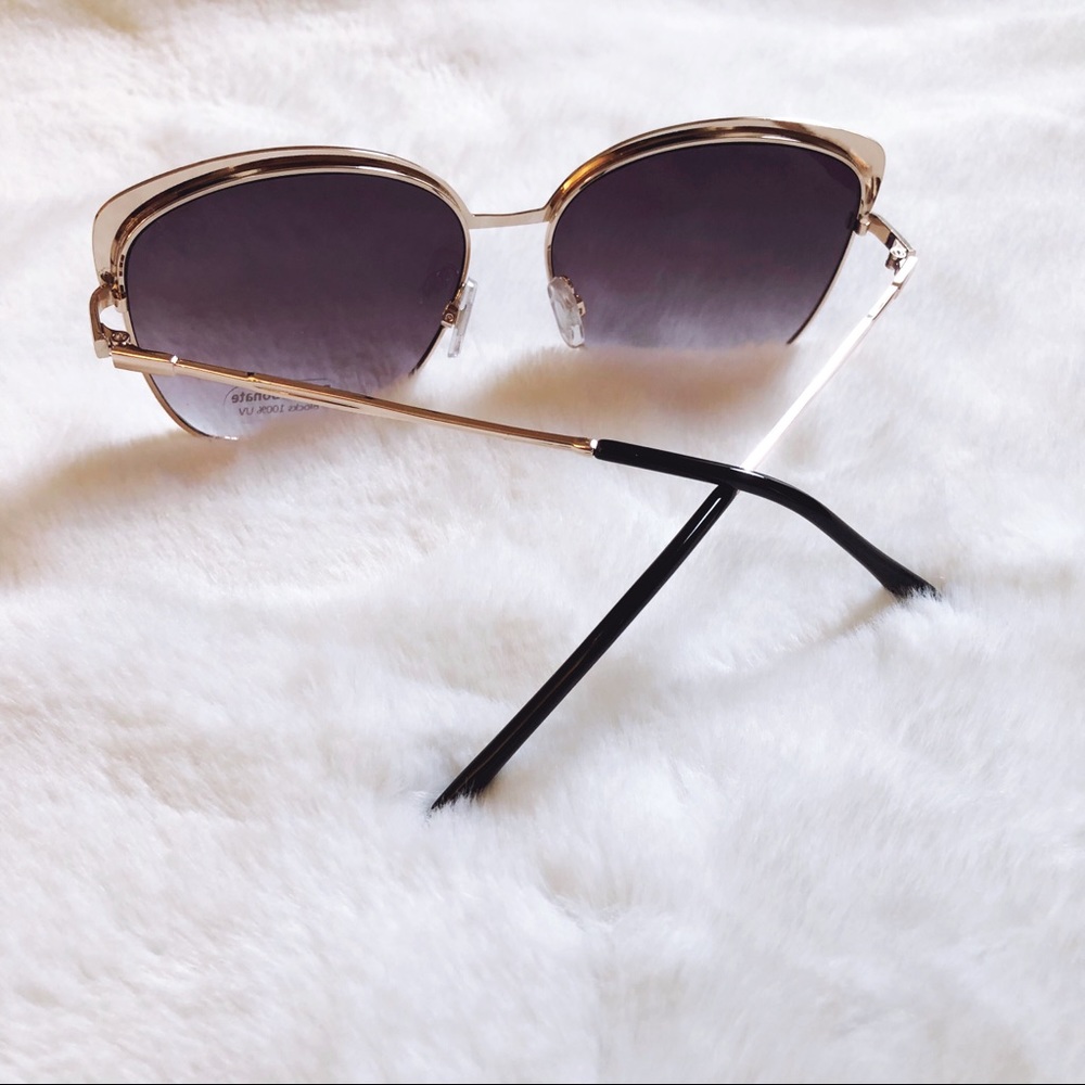 Robbie Full Rim Retro Cat Eye Sunglasses - Picture 12 of 14